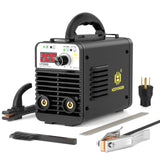 HZXVOGEN 140A Stick Welder, 110/220V ARC MMA Lift TIG Welding Machine with Hot Start Arc force Anti-Stick IGBT Portable Mini Welder Machine with Electrode Holder Cable Clamp