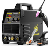 HZXVOGEN TIG200 Digital DC TIG Welder - High Frequency TIG & MMA 2-in-1 - Dual Voltage 110V/220V - Inverter Welding Machine