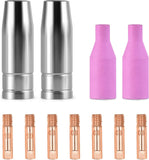 16PCS Welding Torch Consumables MB15 15AK 0.8/1.0mm 0.32