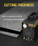 HZXVOGEN HVC50 Digital Inverter Plasma Cutter - Dual Voltage 110V/220V - 15mm Max Cutting Thickness