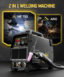 HZXVOGEN TIG200 Digital DC TIG Welder - High Frequency TIG & MMA 2-in-1 - Dual Voltage 110V/220V - Inverter Welding Machine