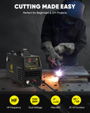 HZXVOGEN HVC55 Professional 55A Plasma Cutter | 15mm Max Severance Cut | Digital Control with 5s/10s Post-Flow | Dual Voltage 110V/220V
