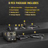 HVM140 3in1 MMA&MIG&TIG Gasless HD Digital Display Portable Flux Cored Welding Machine