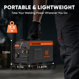 MIG145II 3 in 1 Flux Core MIG/Lift TIG/MMA Welder with Dual Voltage (110V/220V)