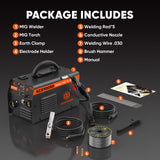 MIG145II 3 in 1 Flux Core MIG/Lift TIG/MMA Welder with Dual Voltage (110V/220V)