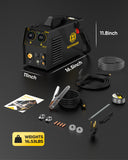 HZXVOGEN HVM205P 5-in-1 Synergic Multiprocess Welder | Aluminum Capable | Dual Voltage 110V/220V Inverter Machine The Ultimate All-in-One Powerhouse for Precision Welding and Fabrication.