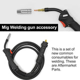 16PCS Welding Torch Consumables MB15 15AK 0.8/1.0mm 0.32"/ 0.39" Contact Tip Nozzles Welding Nozzles Welding Tips Welding Torch MIG Welding Device