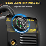 HVM140 3in1 MMA&MIG&TIG Gasless HD Digital Display Portable Flux Cored Welding Machine
