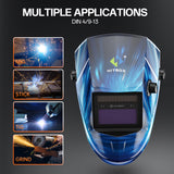 Helmet HB-001 Ocean Water Pattern Blue Model