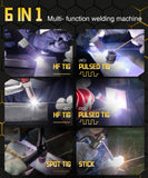 HVT250P AC/DC Aluminum TIG Welder ARC Stick Welding Machine Tools IGBT Inverter