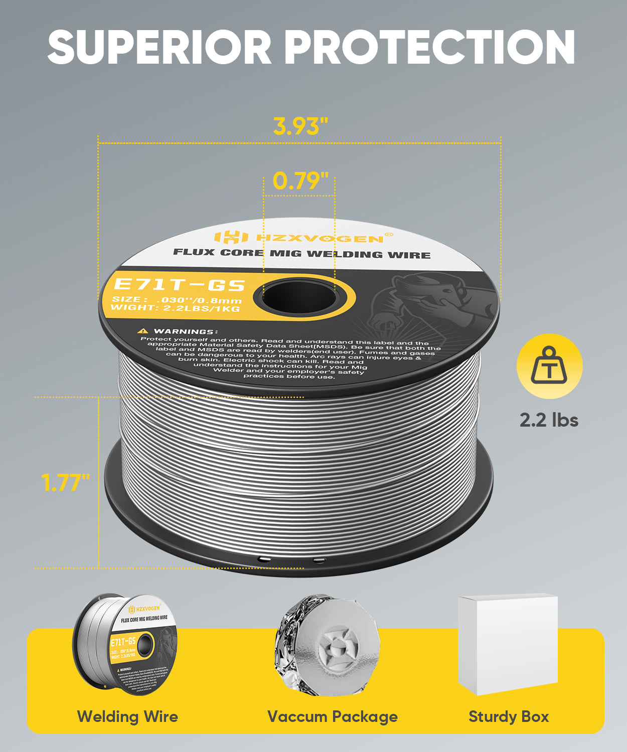 E71T-GS Soldadura De Fundente Sin Gas Con Núcleo Alambre Sin Soldadura - Foto 2